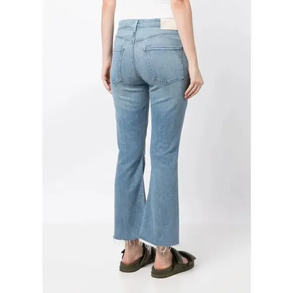 CITIZENS OF HUMANITY NWOT Isola Crop Bootcut Jeans Pixie Midrise Sz 32 $238 MSRP - Picture 5 of 14
